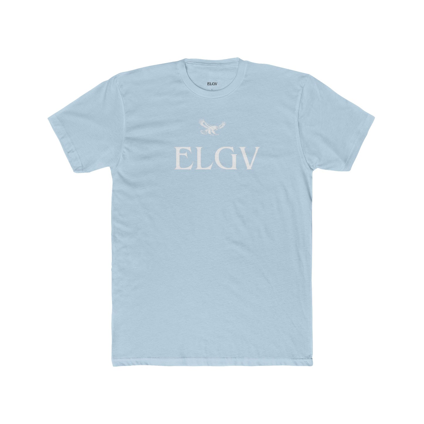 “Center ELGV logo white” tee