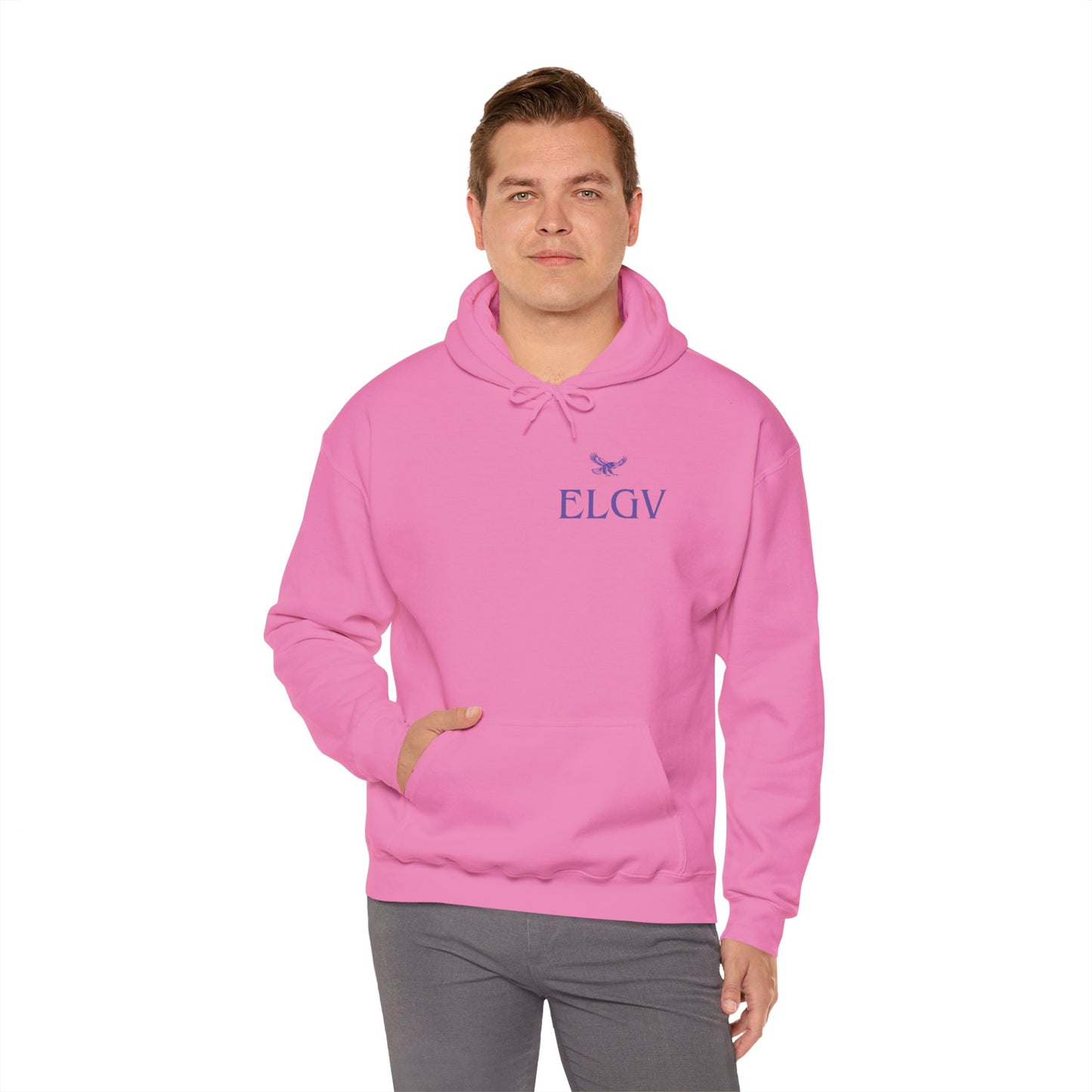 “Side ELGV logo prple” hoodie