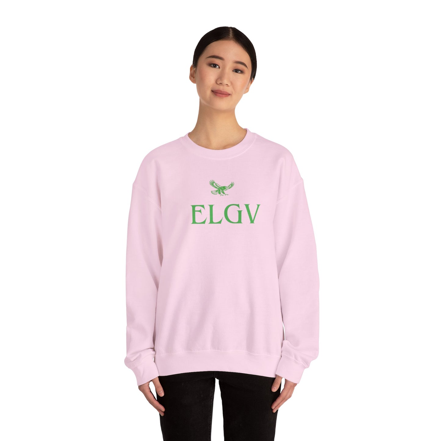 “Center ELGV logo green” sweatshirt