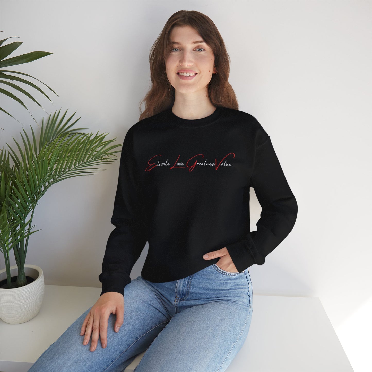 “Sleek script” sweatshirt
