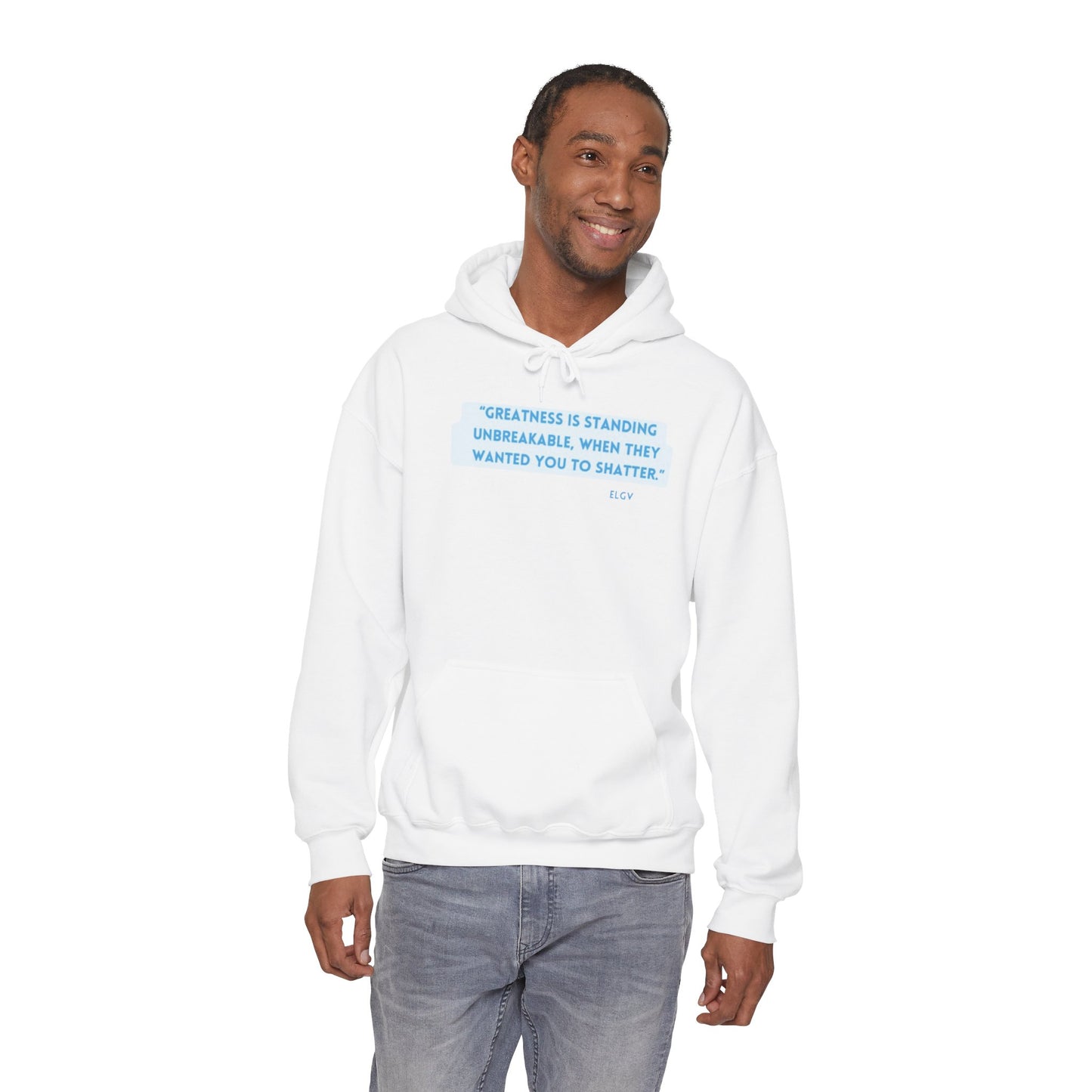 “No shattering” hoodie