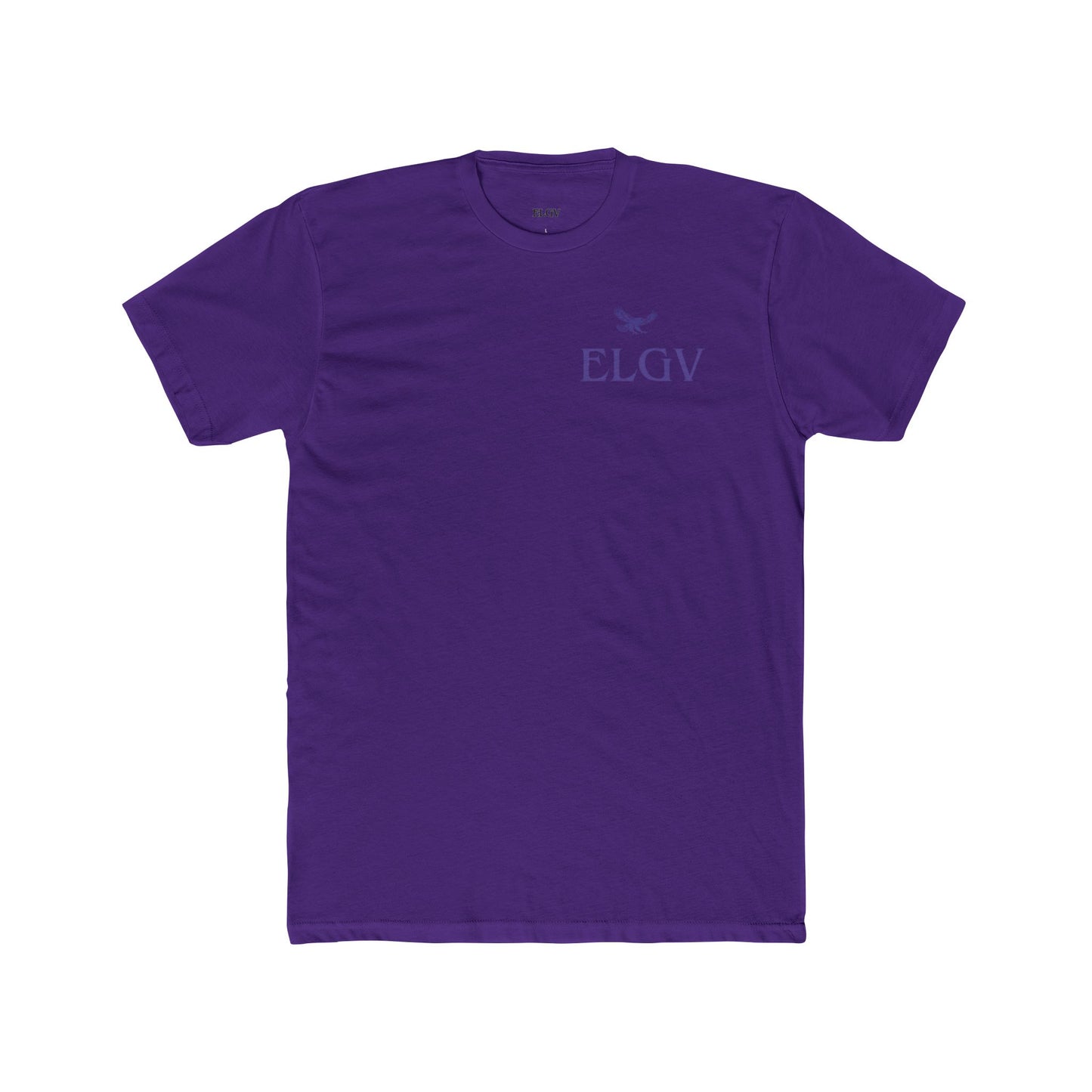 “Side ELGV logo prple” tee