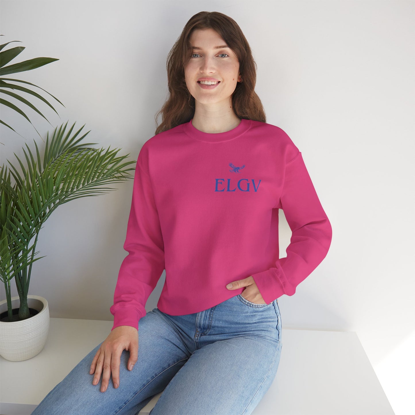 “Side ELGV logo blue” sweatshirt