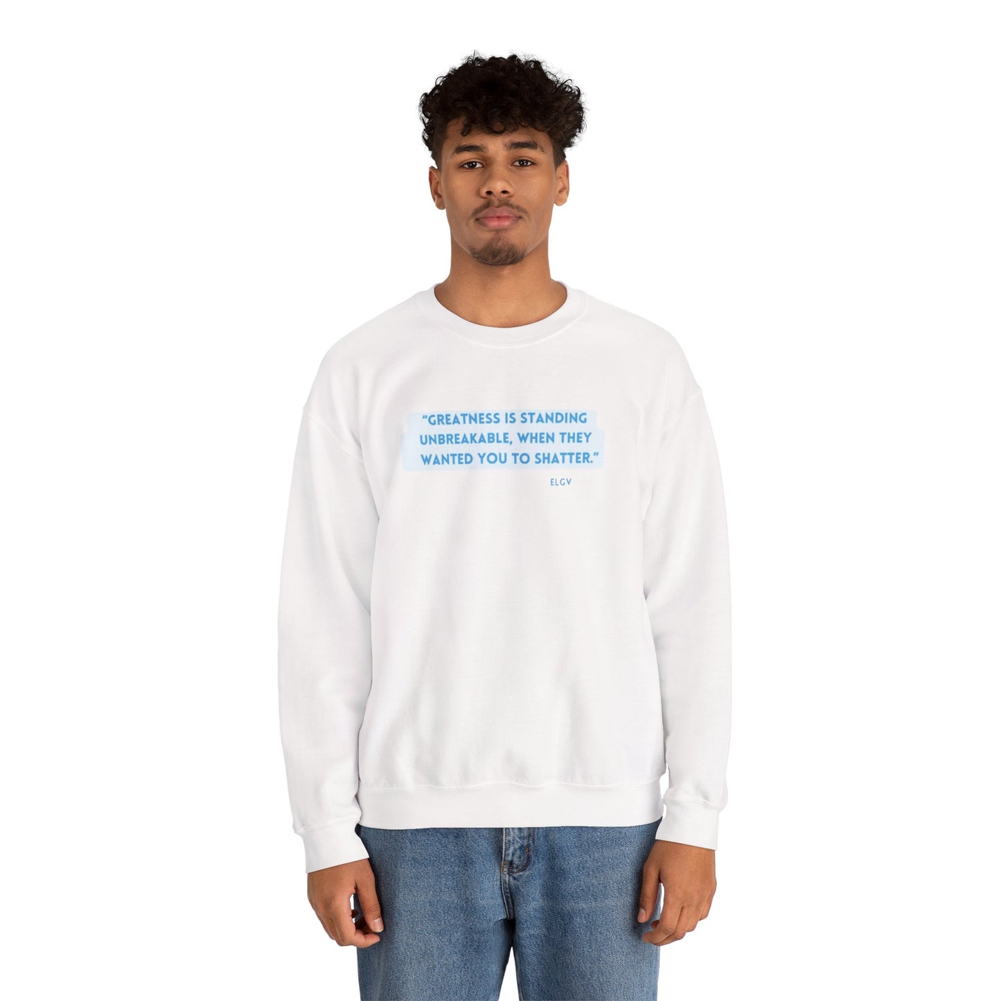 “No shattering” sweatshirt