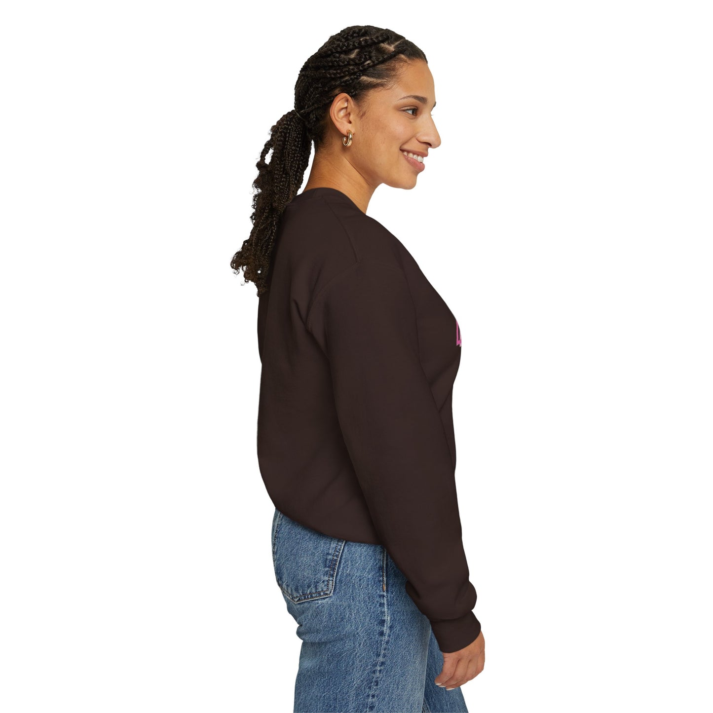 “Pink letter effect” sweatshirt