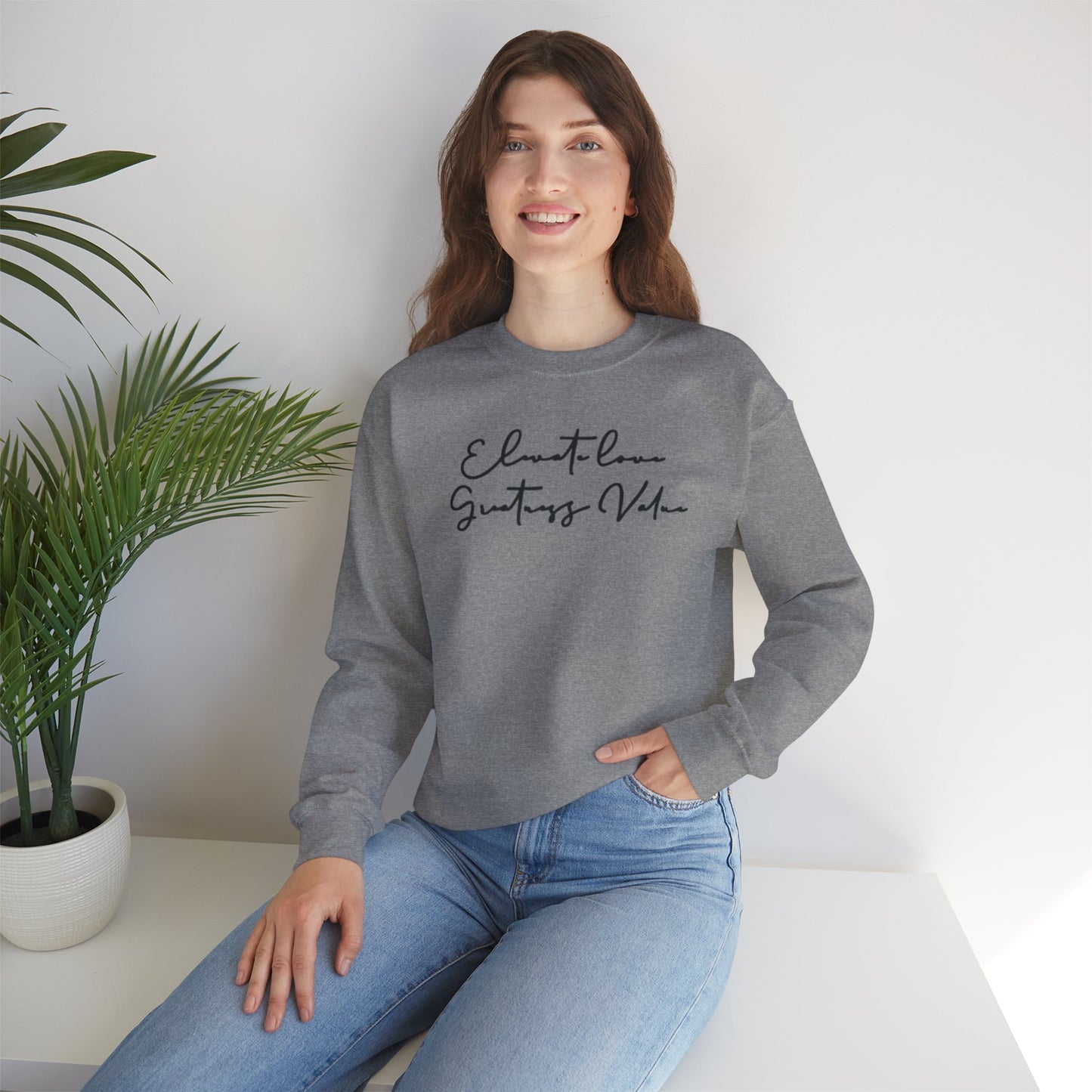 “Written message of purpose” sweatshirt