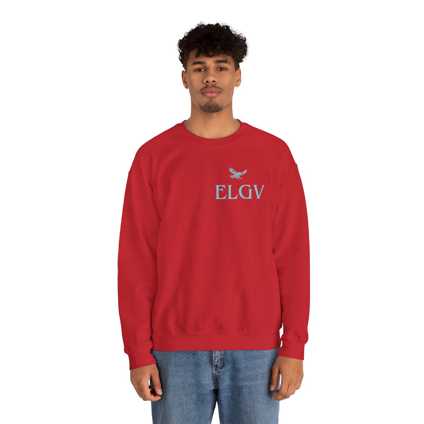 “Side ELGV logo aqua” sweatshirt