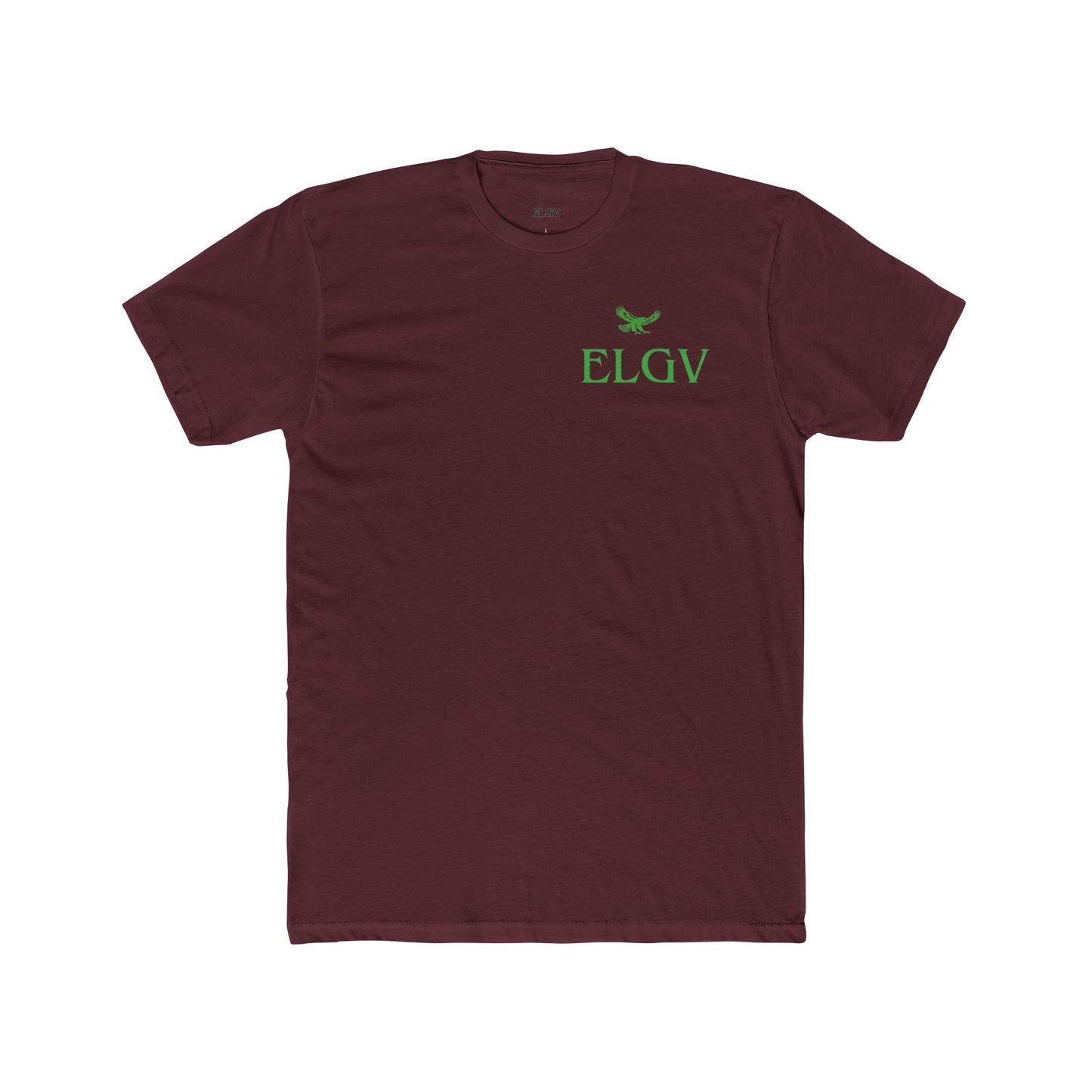 “Side ELGV logo green” tee
