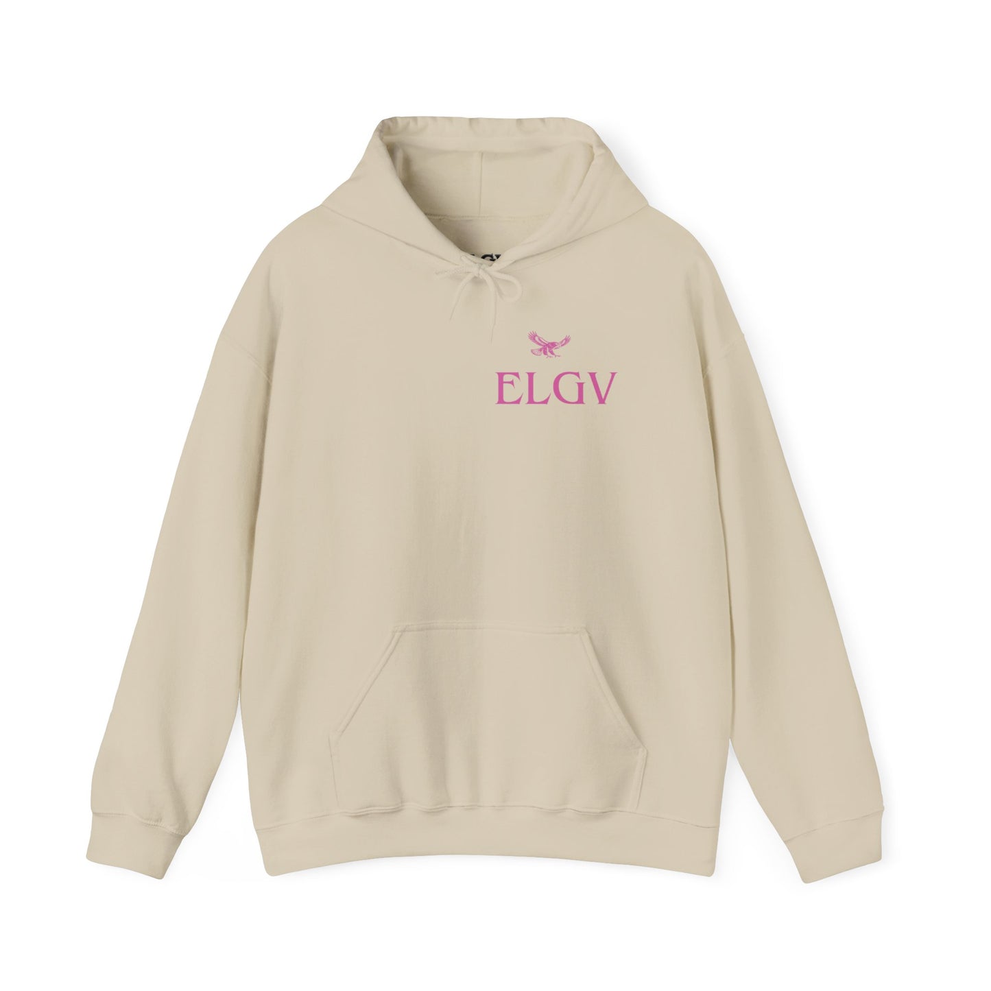“Side ELGV logo pink” hoodie