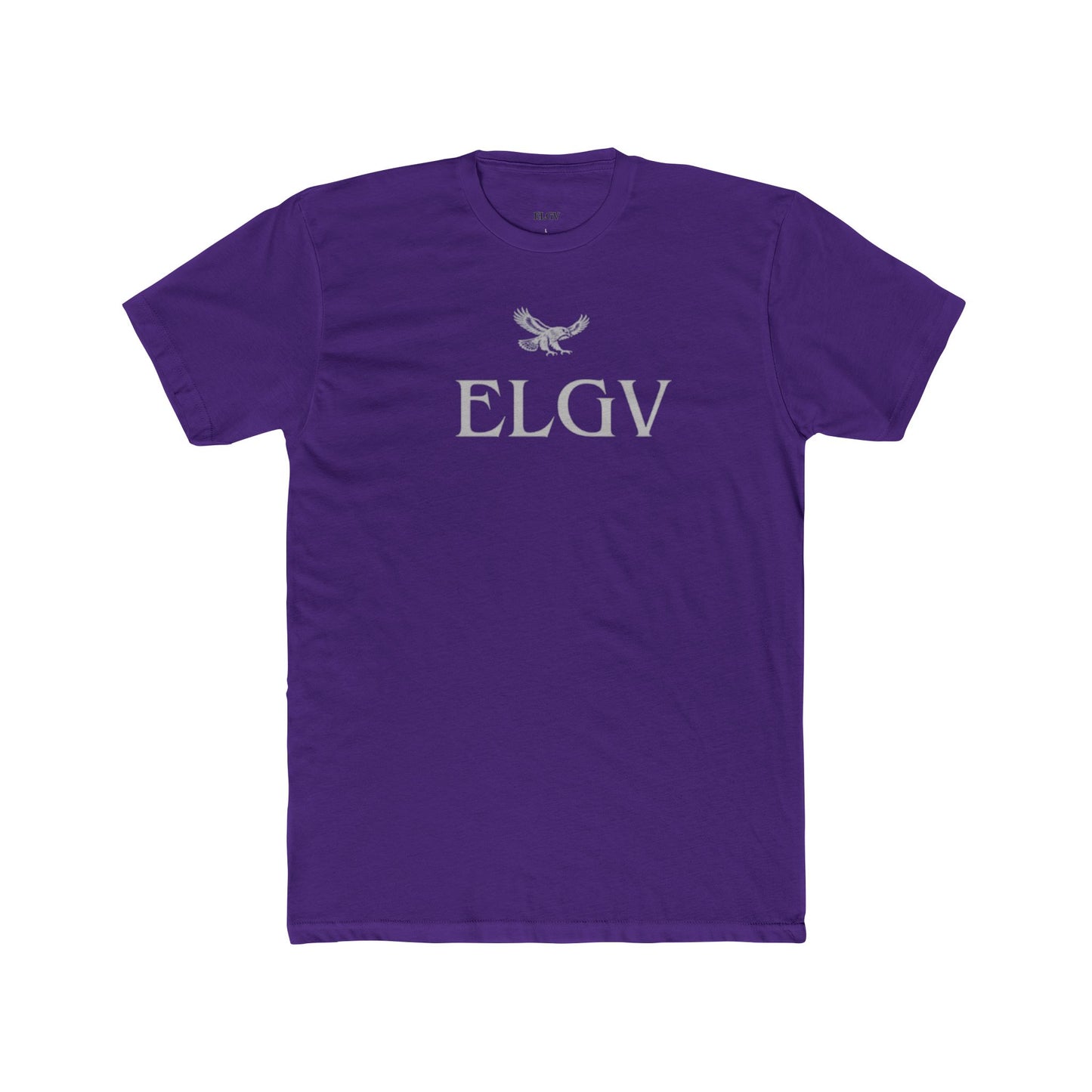 “Center ELGV label grey” tee