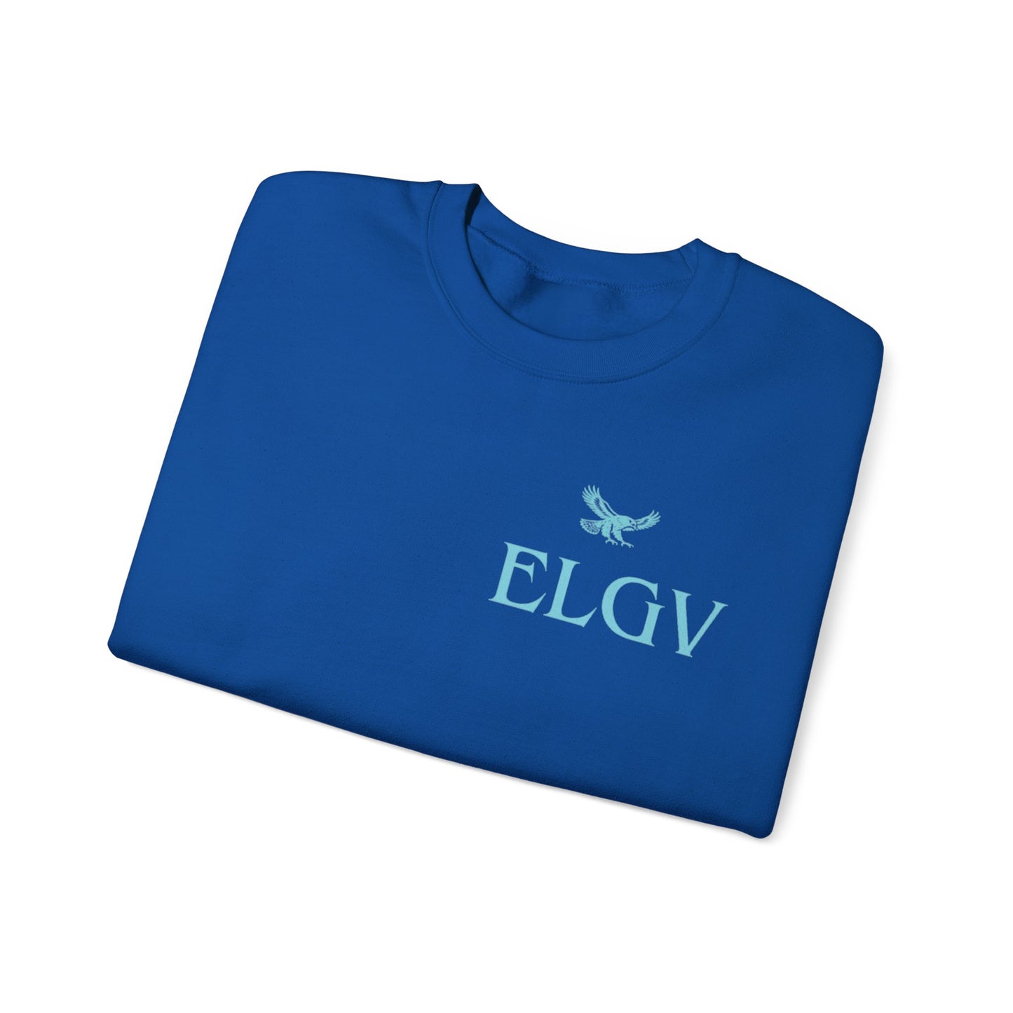 “Side ELGV logo aqua” sweatshirt