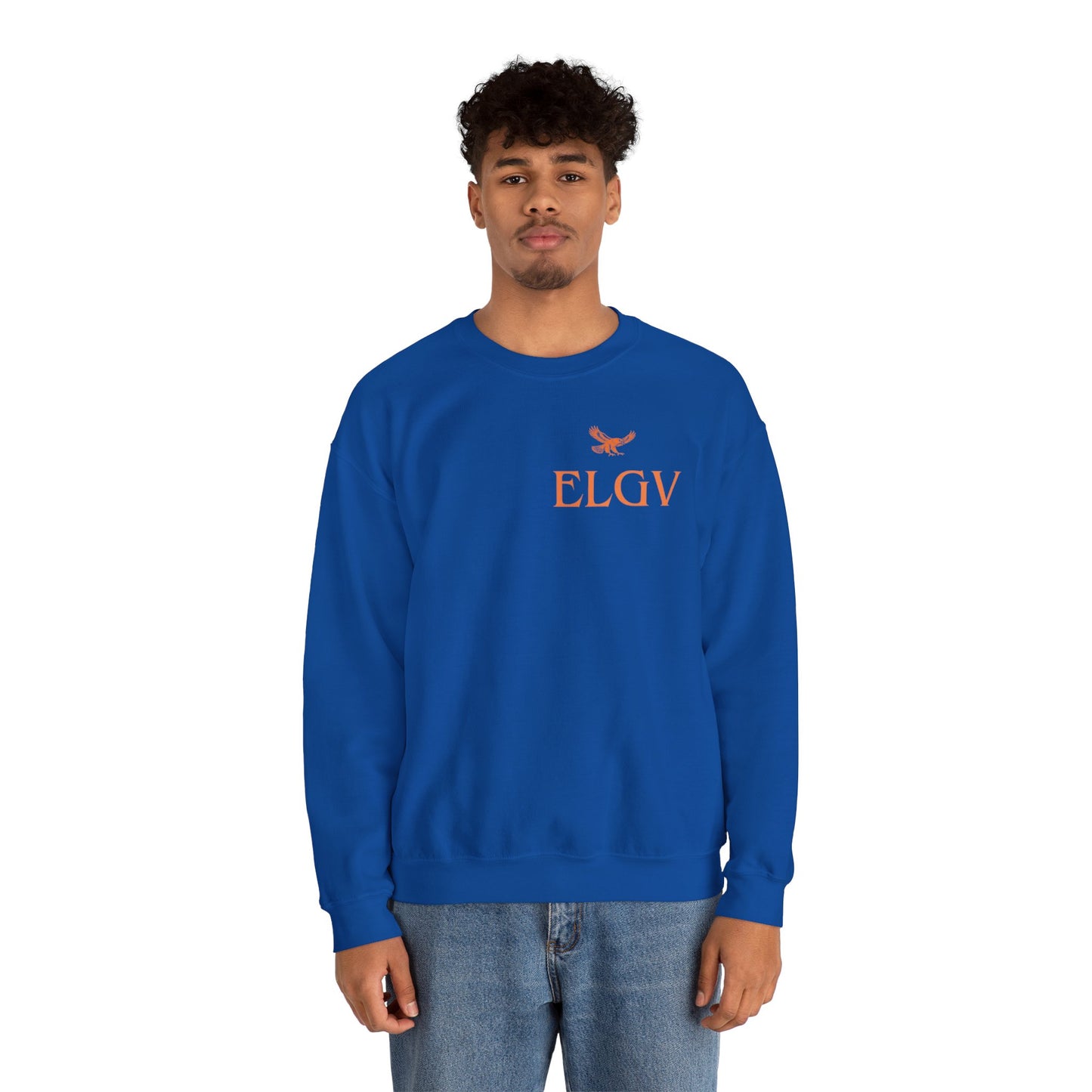 “Side ELGV logo orange” sweatshirt