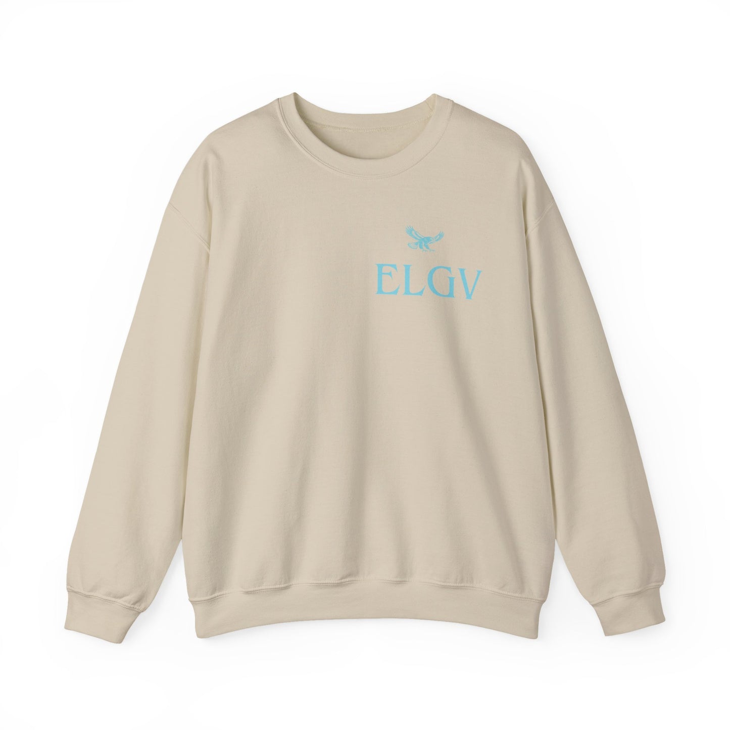 “Side ELGV logo aqua” sweatshirt