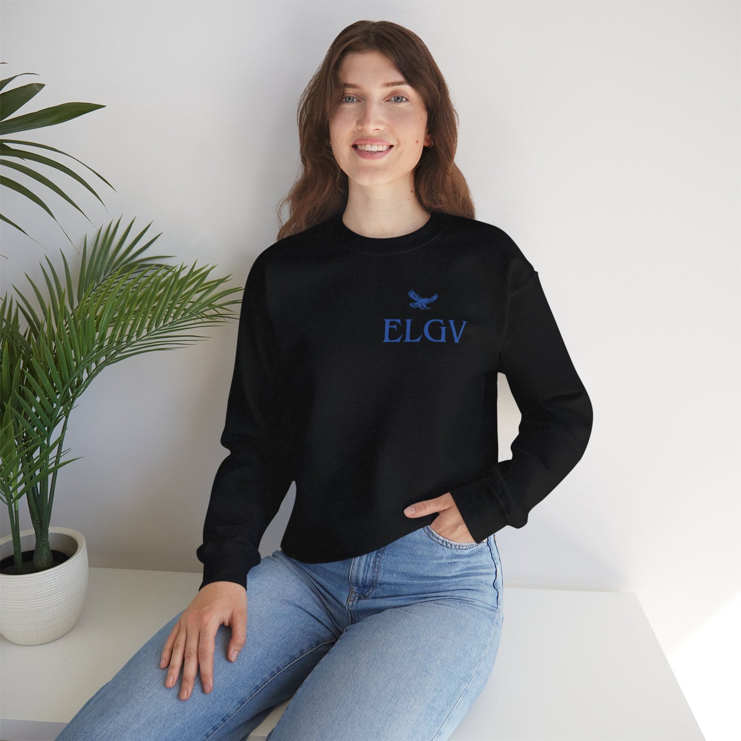 “Side ELGV logo blue” sweatshirt