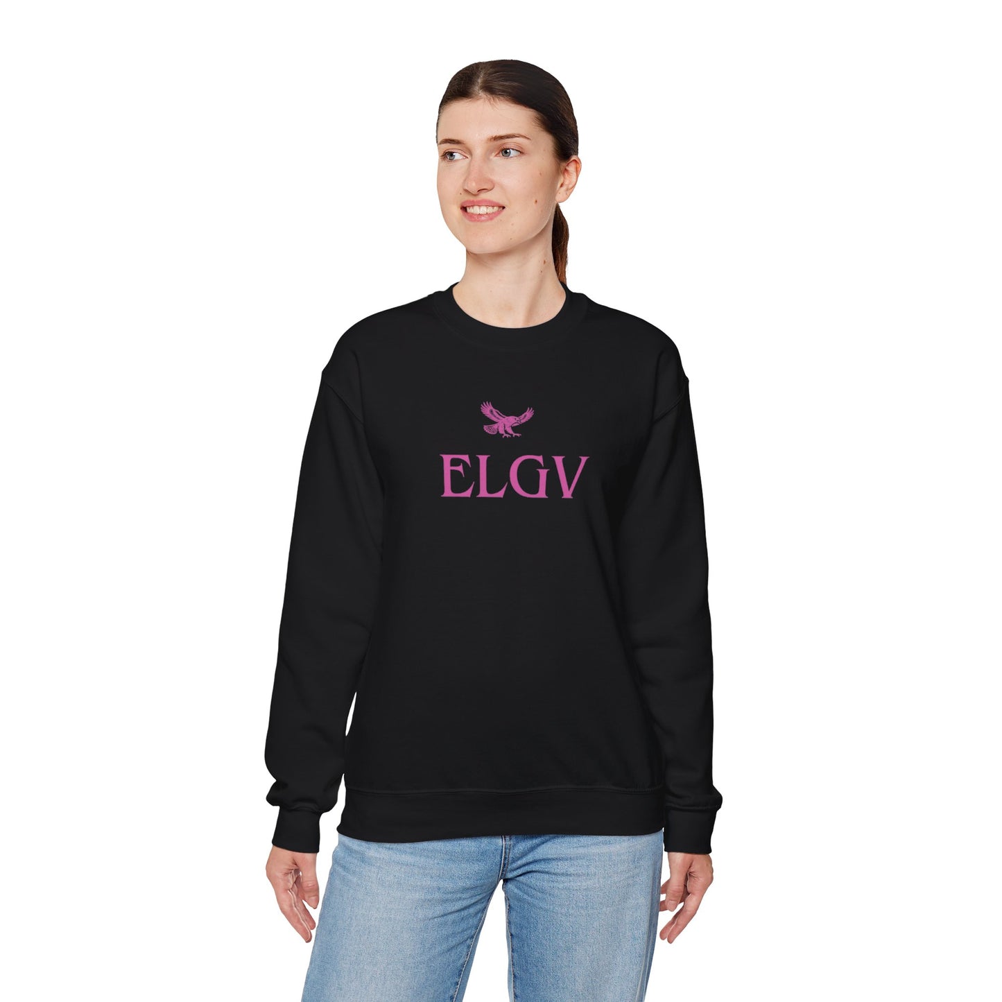 “Center ELGV logo pink” sweatshirt