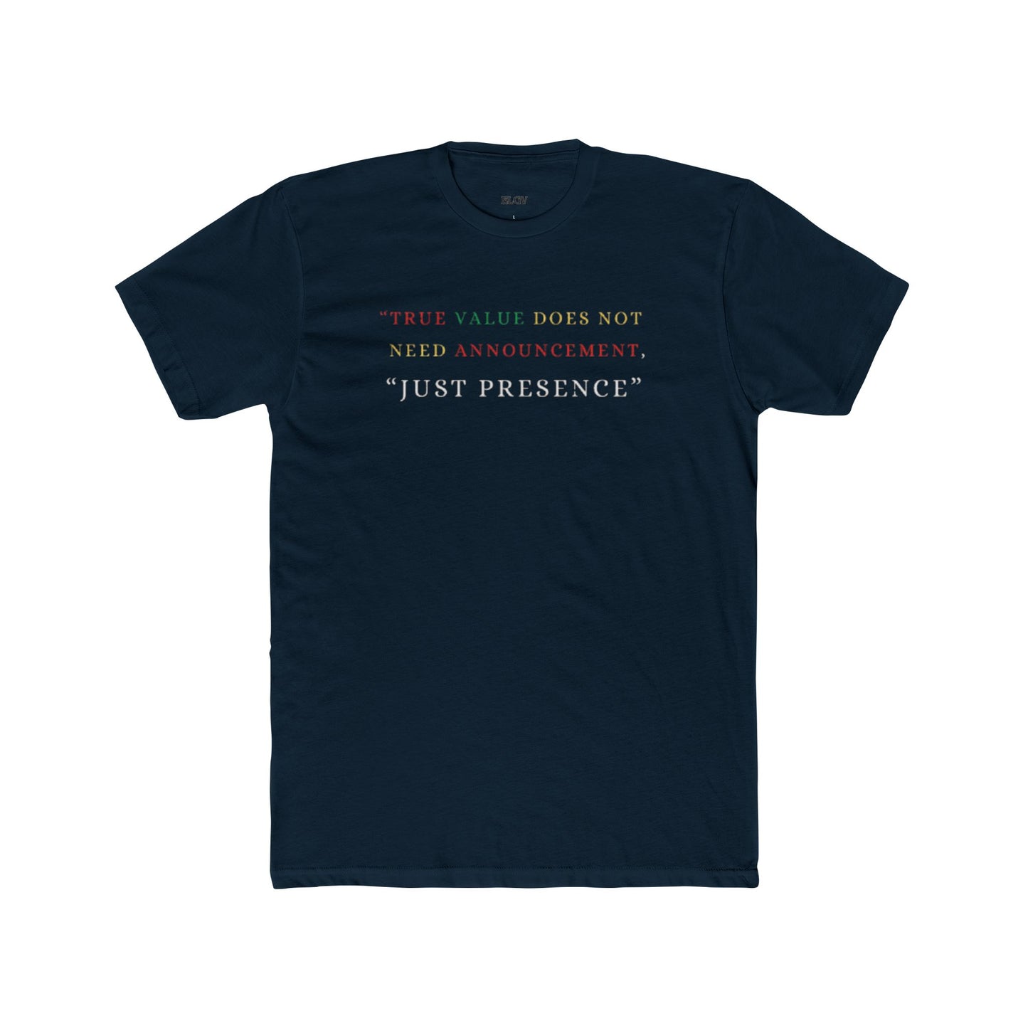 “Presence over noise” tee