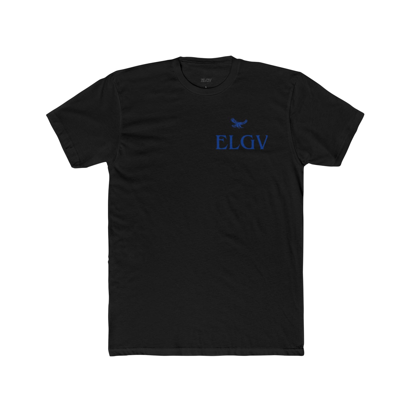“Side ELGV logo blue” tee