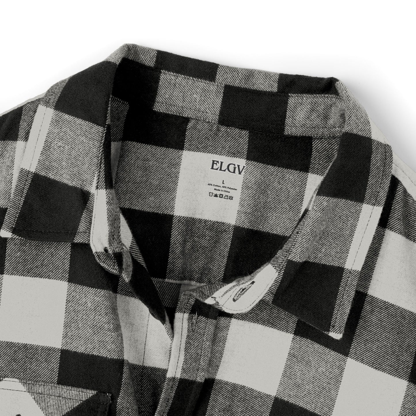 “Iron path white” flannel