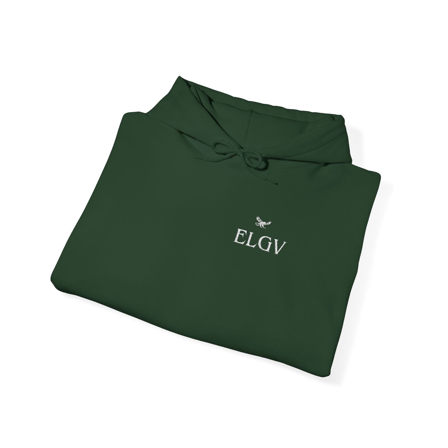 “Side ELGV  logo deluxe whte” hoodie