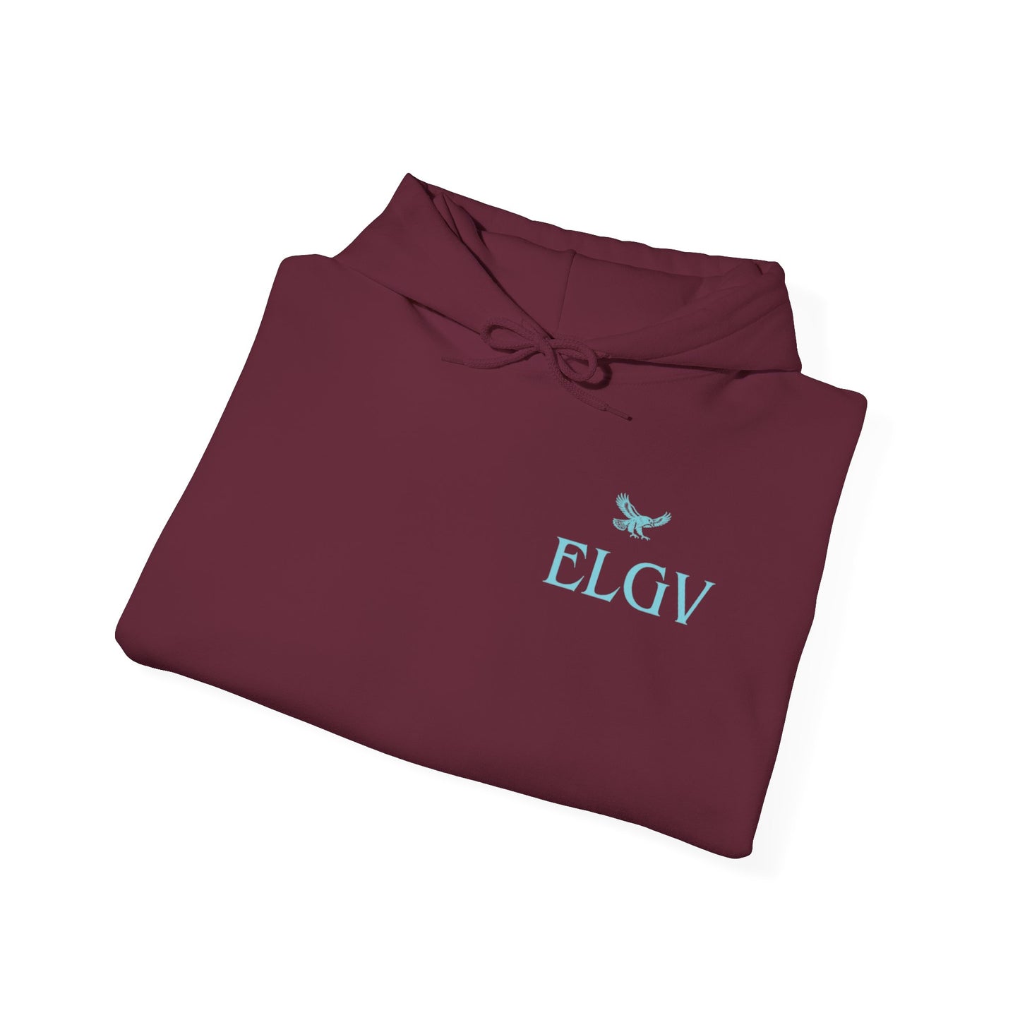 “Side ELGV logo aqua” hoodie