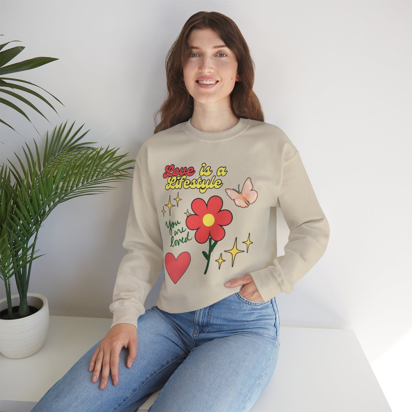 “Love is a  lifestyle” sweatshirt