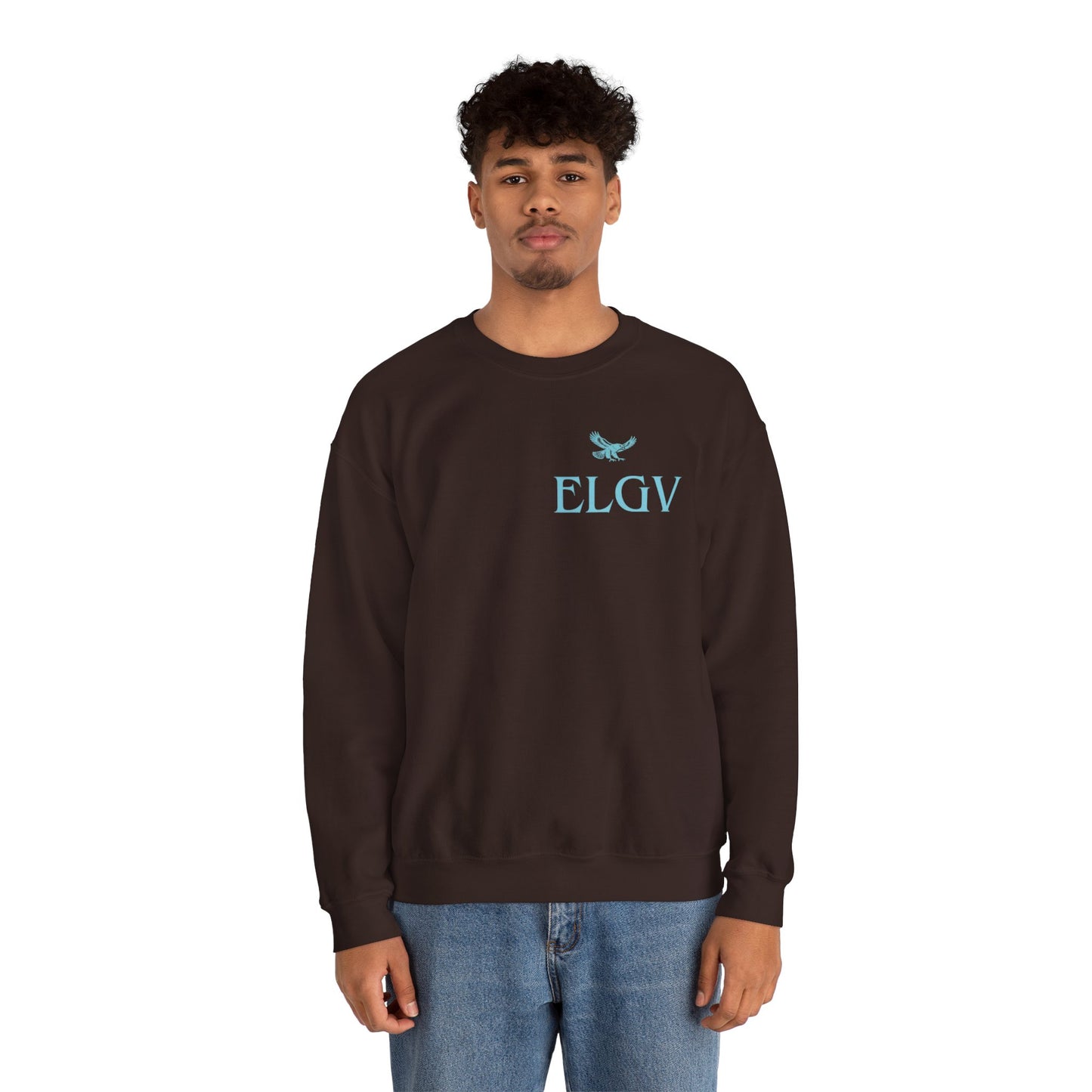 “Side ELGV logo aqua” sweatshirt