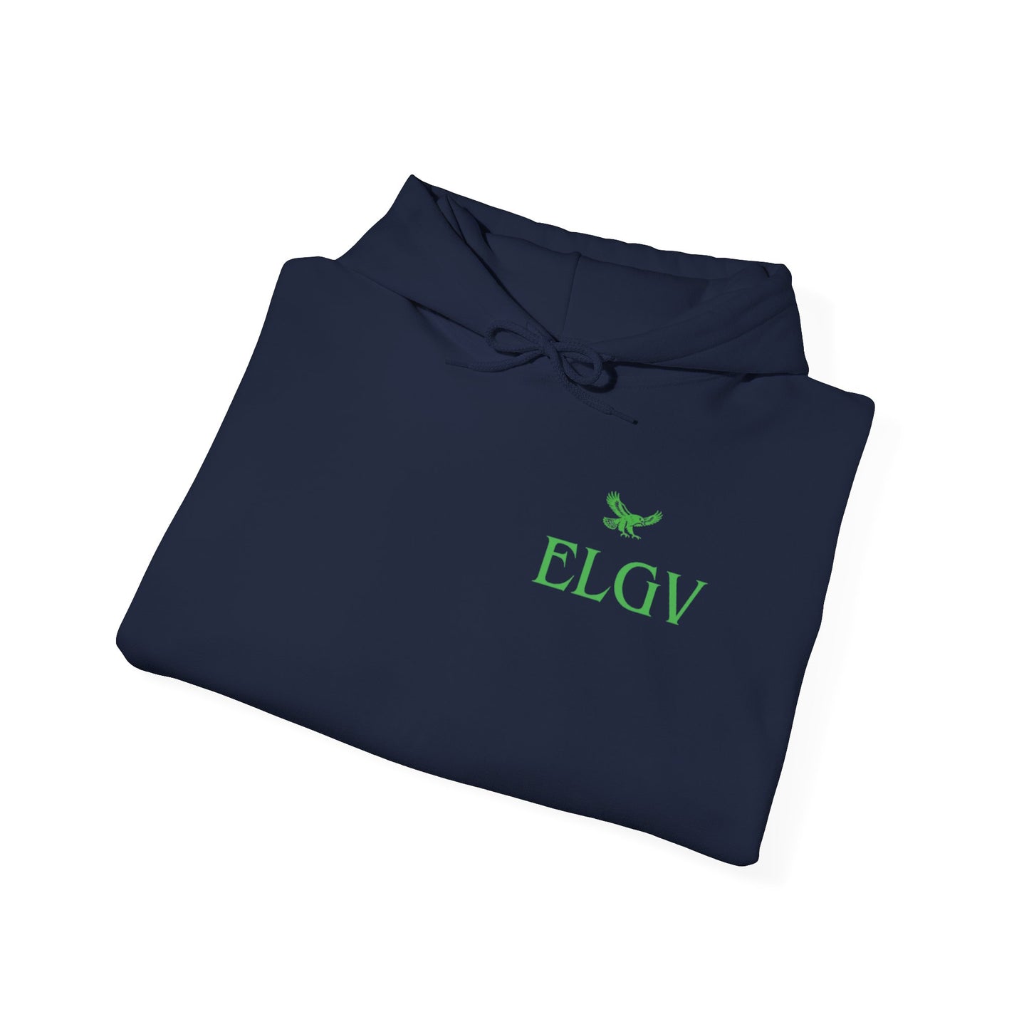 “Side ELGV logo green” hoodie