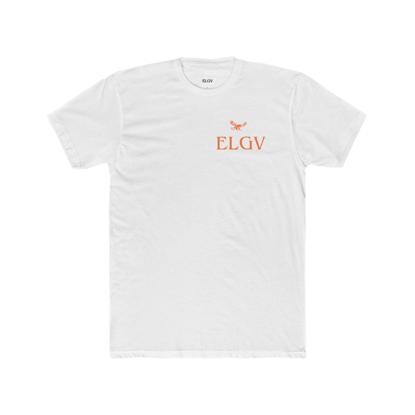 “Side ELGV logo orange” tee