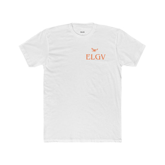 “Side ELGV logo orange” tee