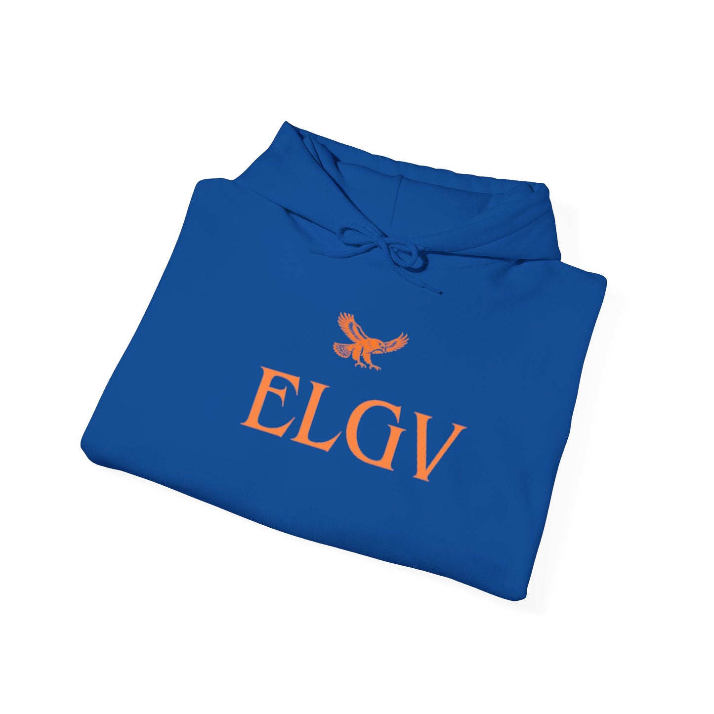 “Center ELGV logo orange” hoodie