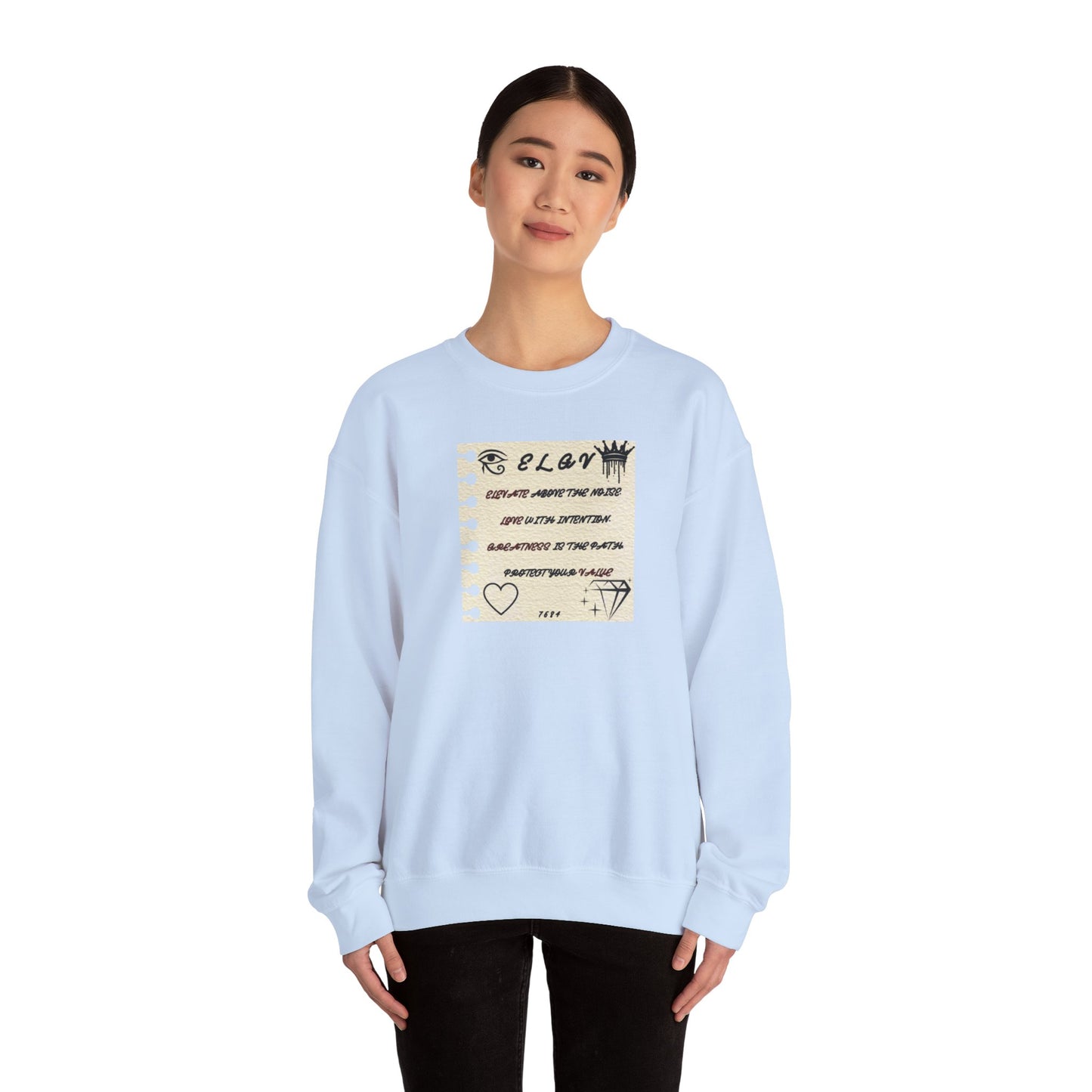 “Message of purpose, next level” sweatshirt