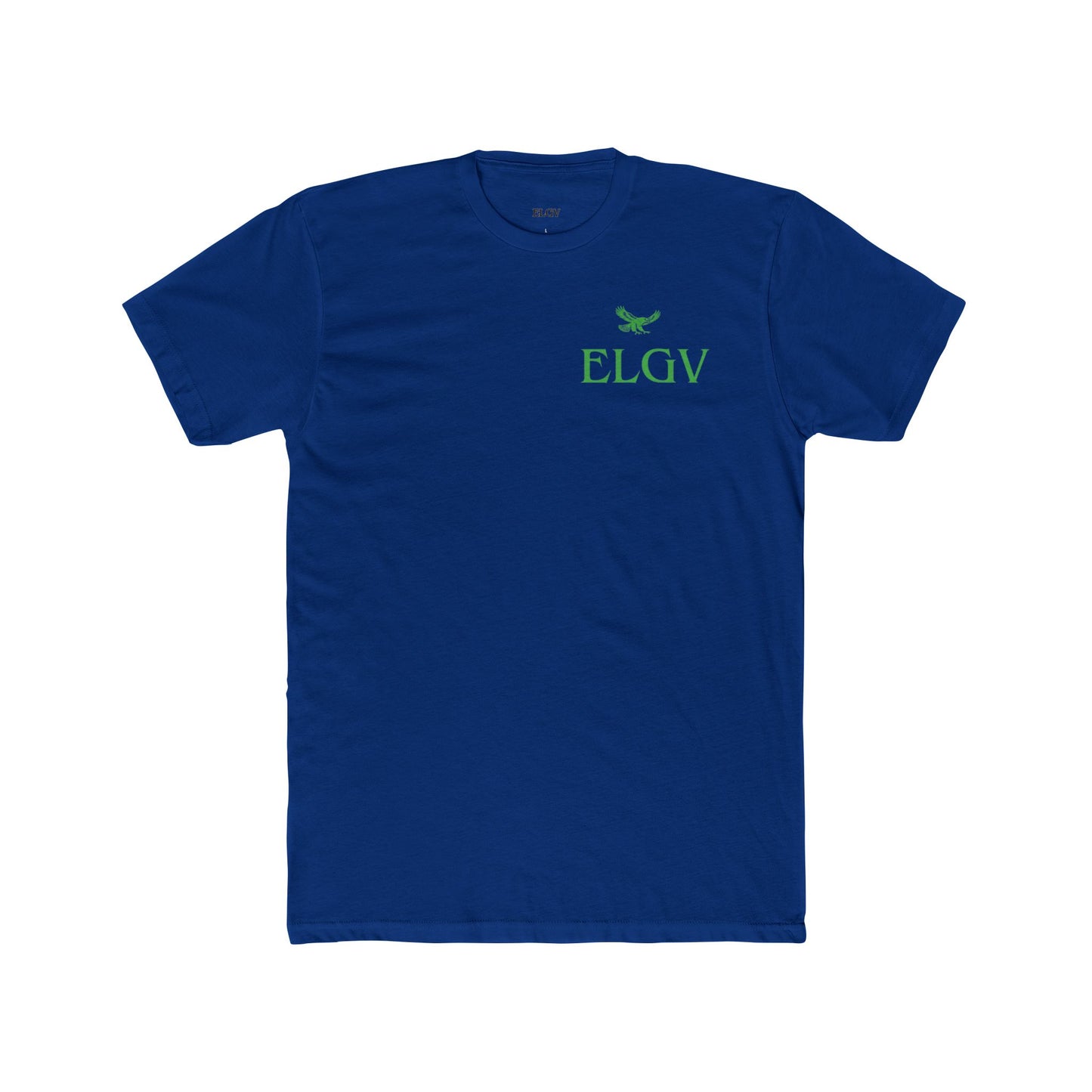 “Side ELGV logo green” tee