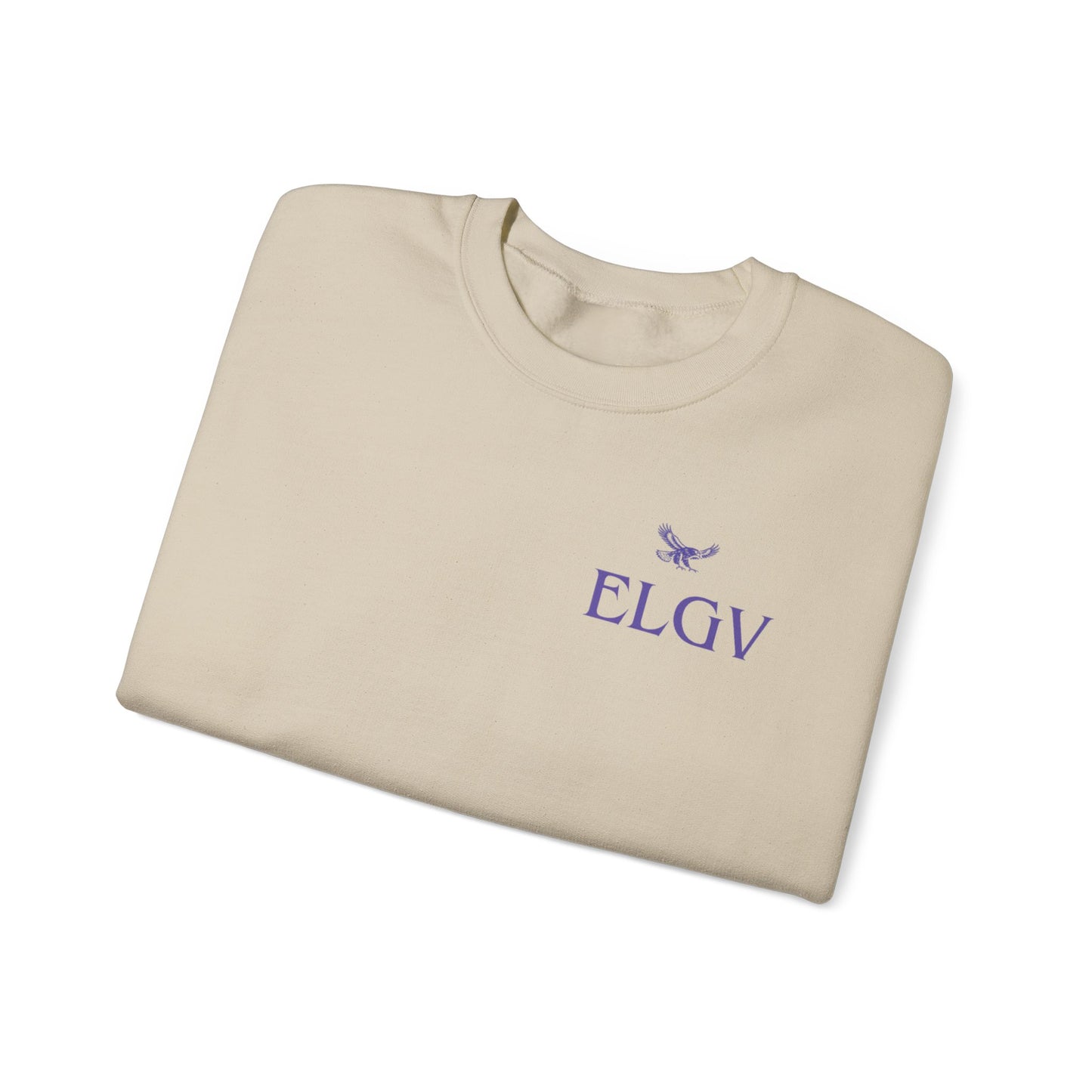“Side ELGV logo prple” sweatshirt