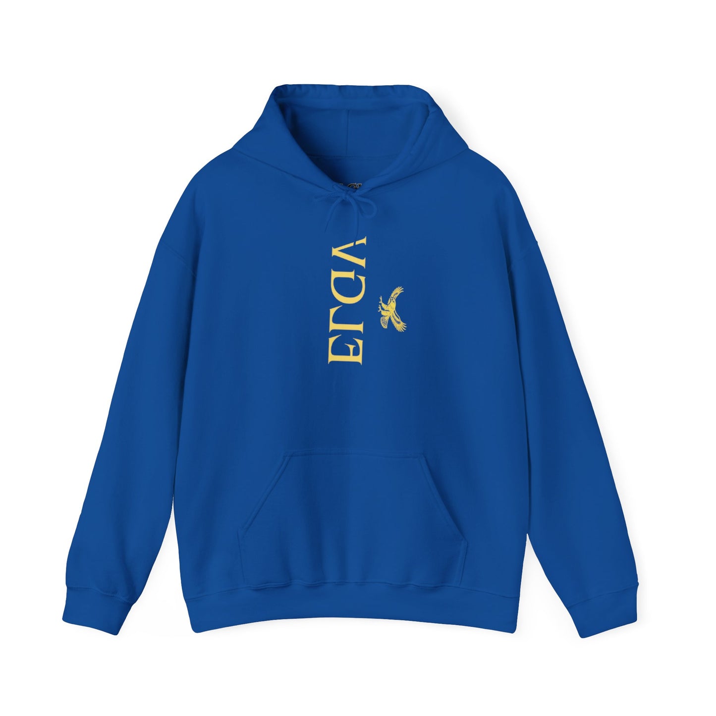 “Side ELGV logo mirror  yellow” hoodie