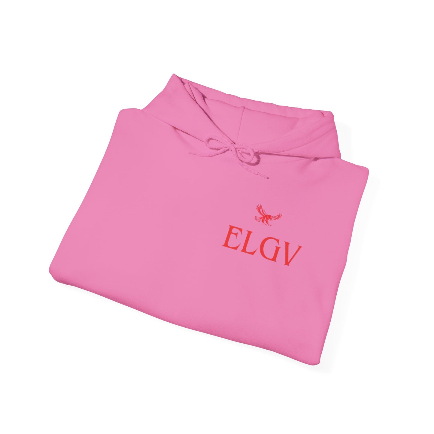 “Side ELGV logo red” hoodie