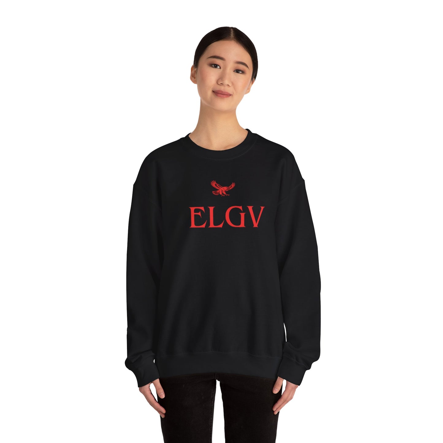 “Center ELGV logo red” sweatshirt