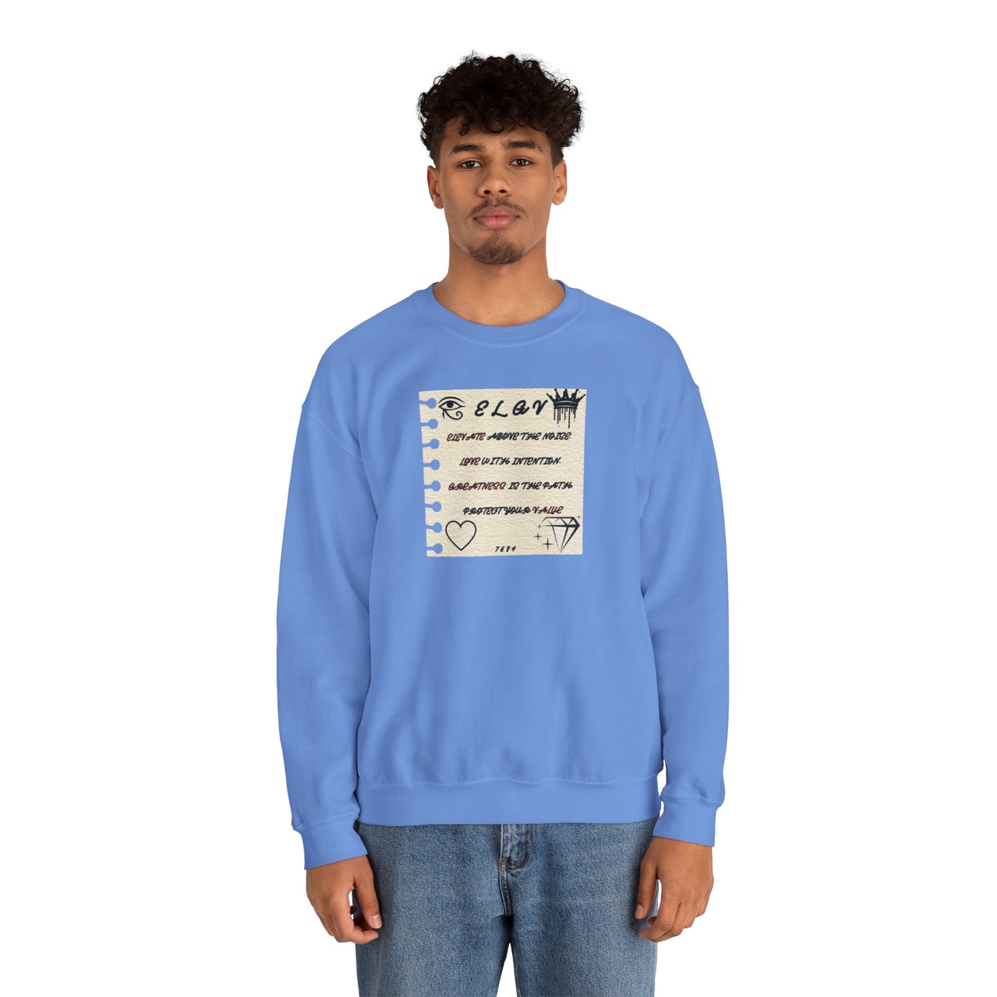 “Message of purpose, next level” sweatshirt