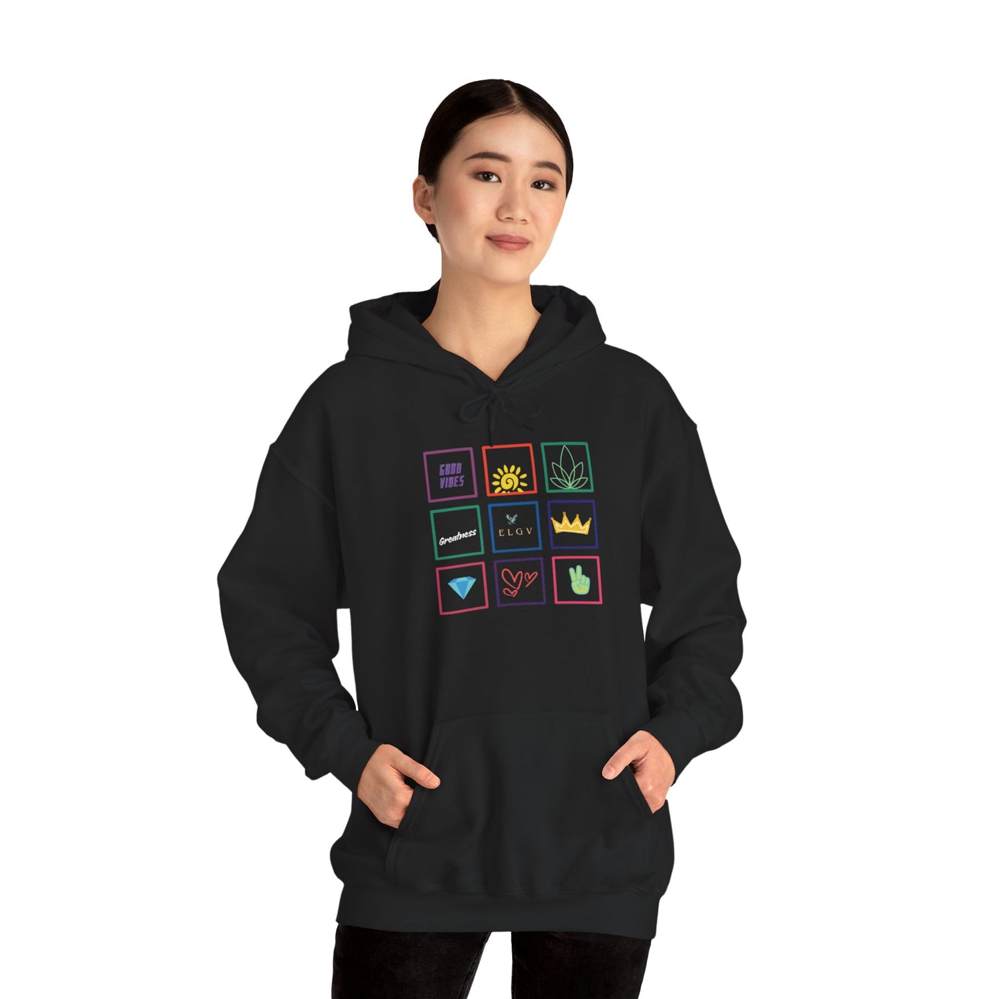 “Grid of values” hoodie