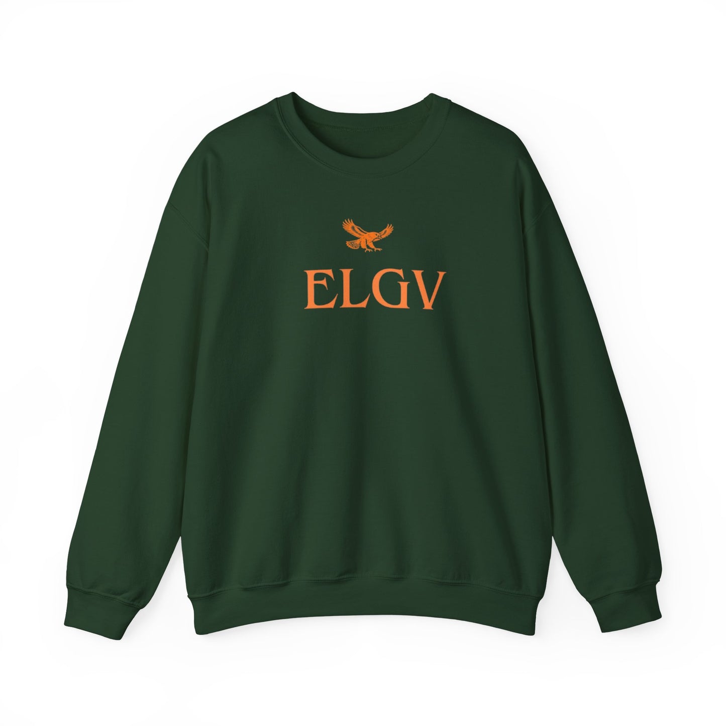 “Center ELGV logo orange” sweatshirt