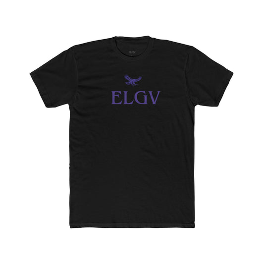 “Center ELGV logo purple” tee