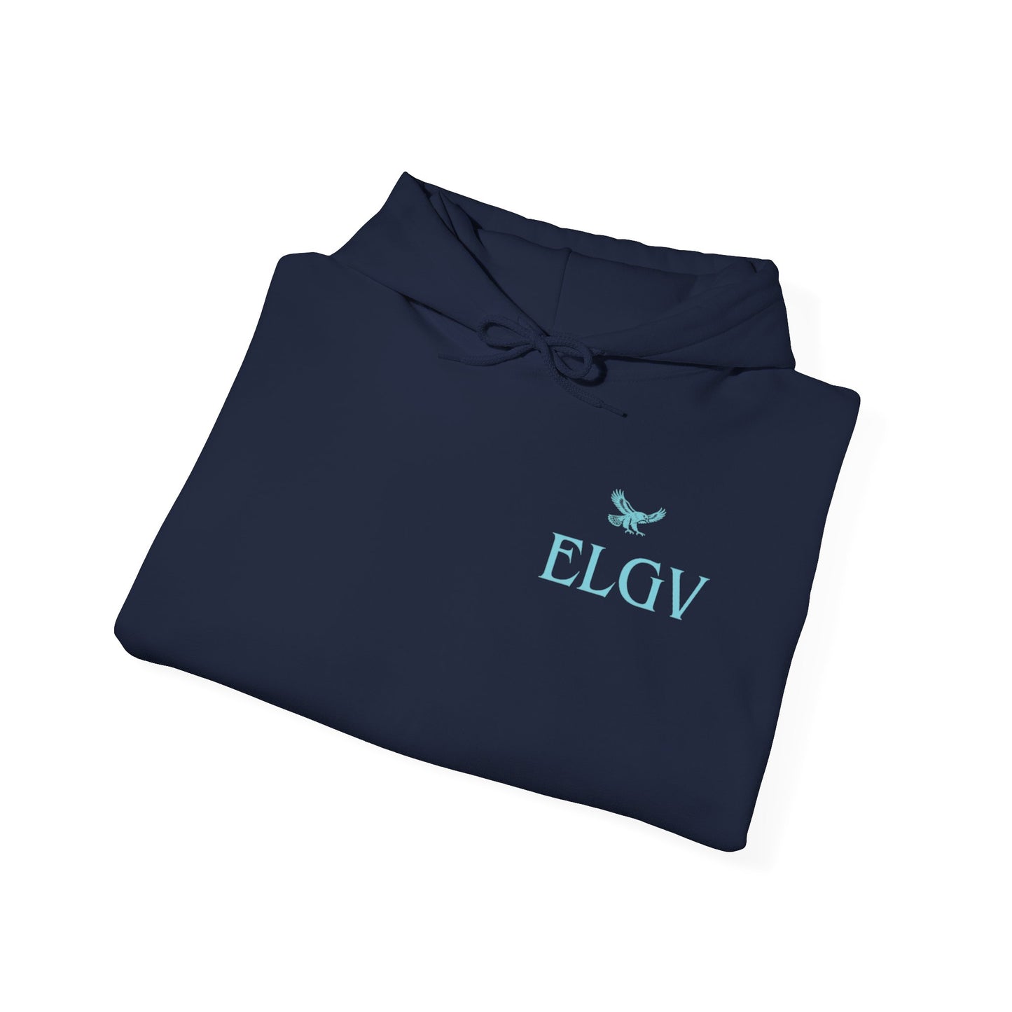 “Side ELGV logo aqua” hoodie