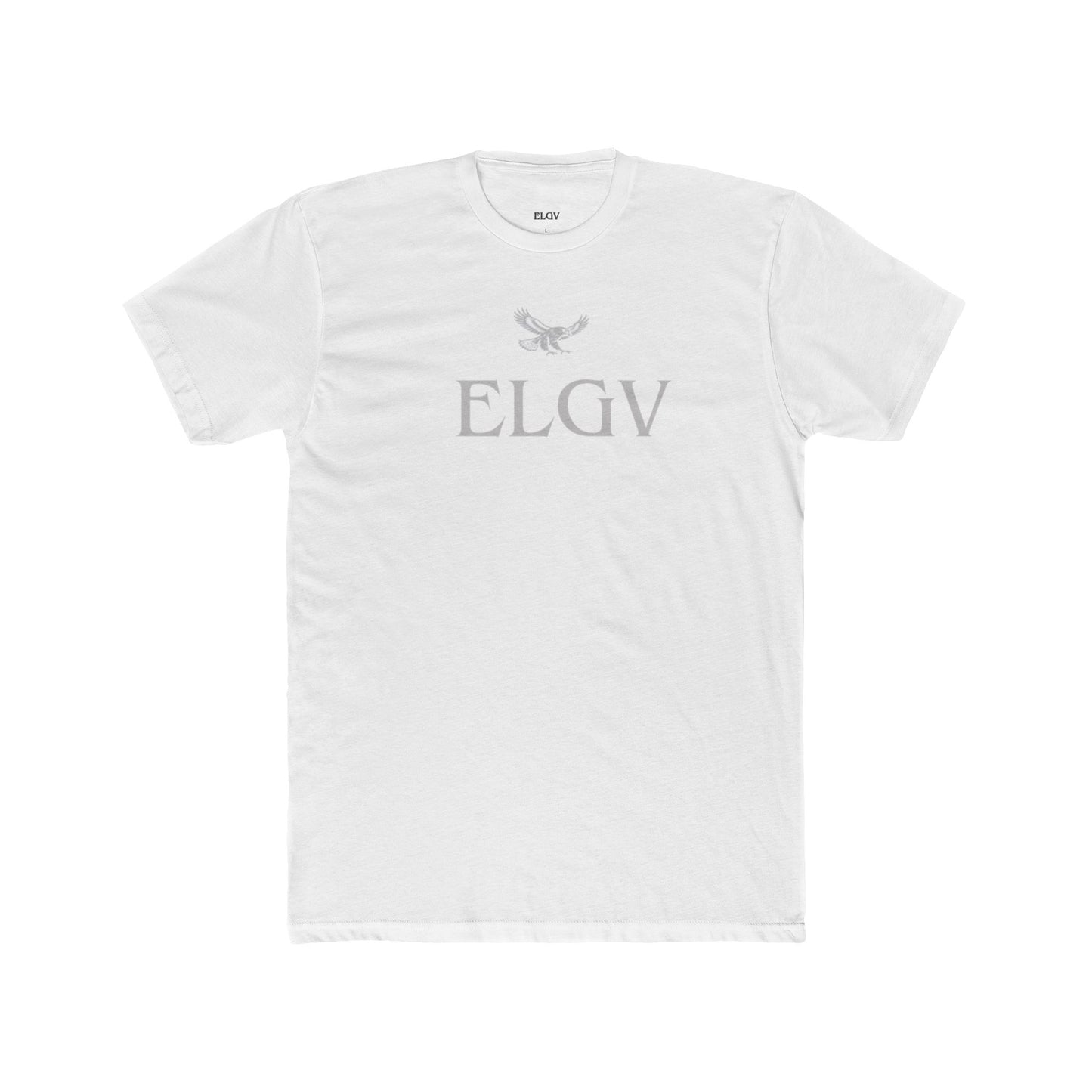 “Center ELGV label grey” tee