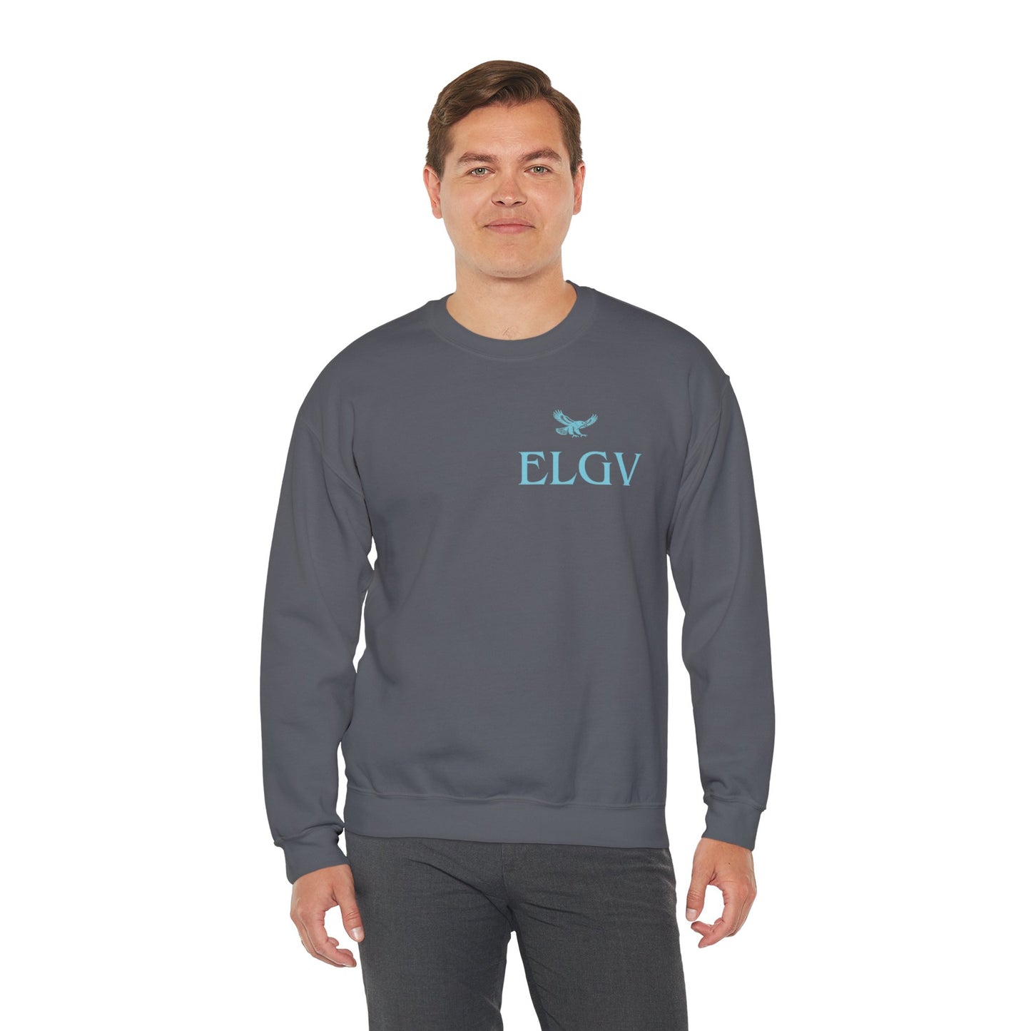 “Side ELGV logo aqua” sweatshirt