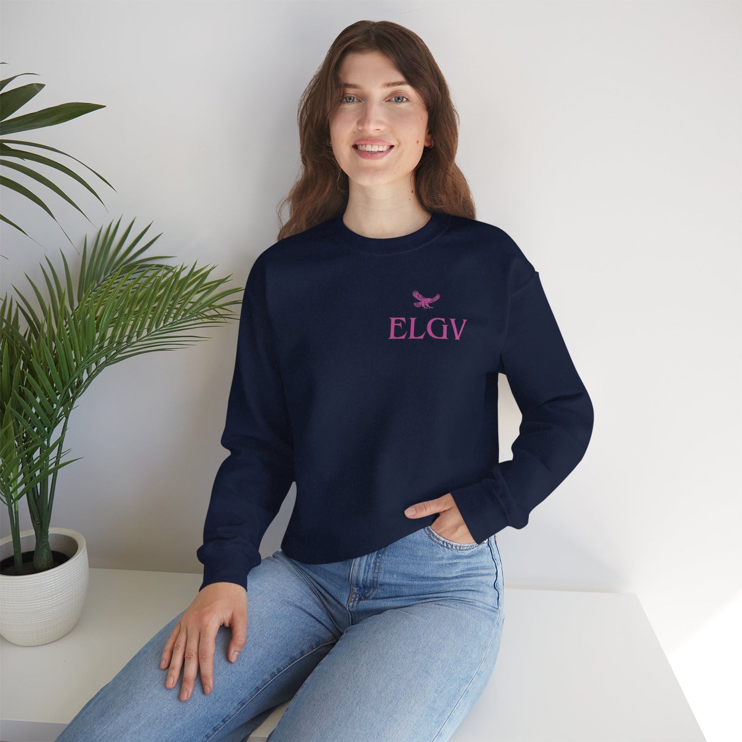 “Side ELGV logo pink” sweatshirt