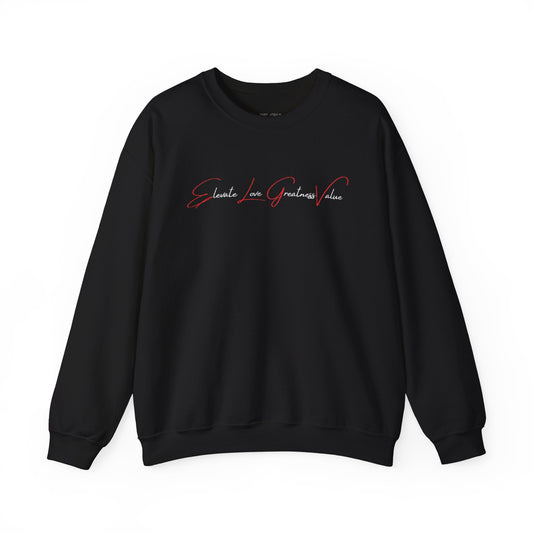 “Sleek script” sweatshirt