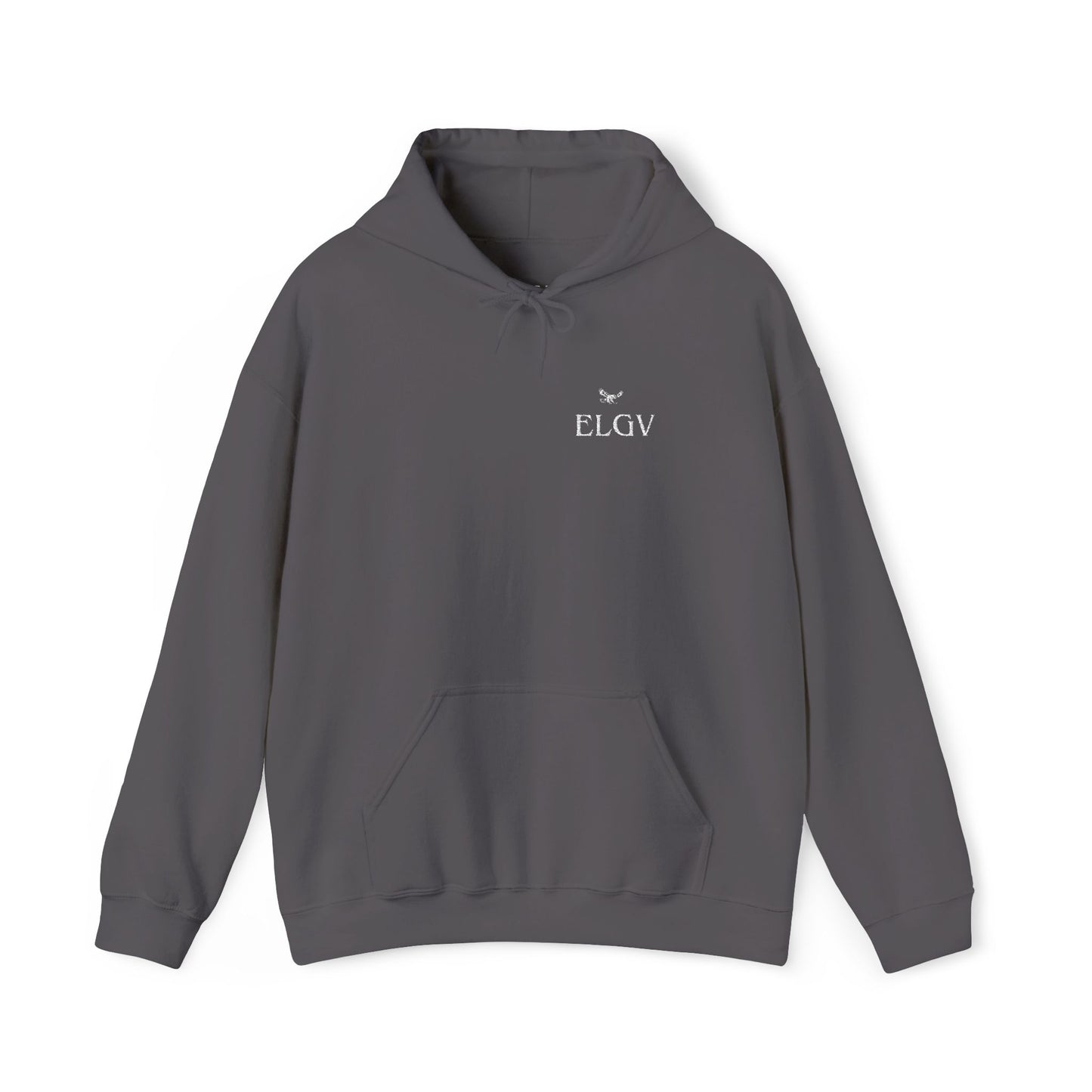 “Side ELGV  logo deluxe whte” hoodie