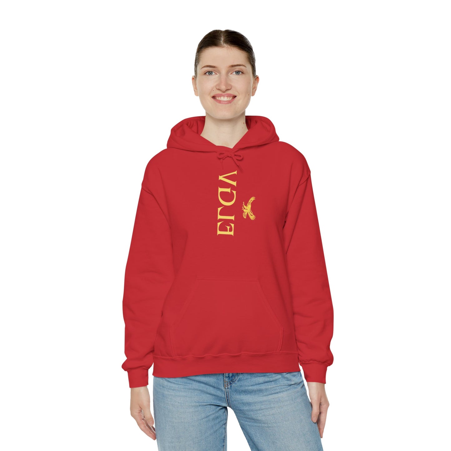 “Side ELGV logo mirror  yellow” hoodie