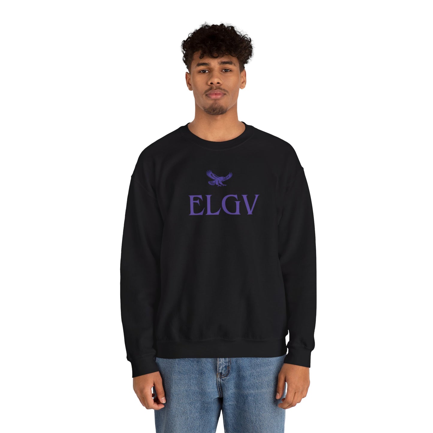 “Center ELGV purple logo” sweatshirt