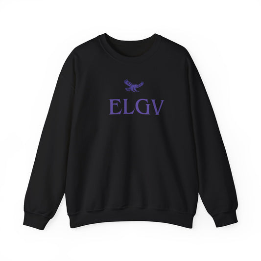 “Center ELGV purple logo” sweatshirt