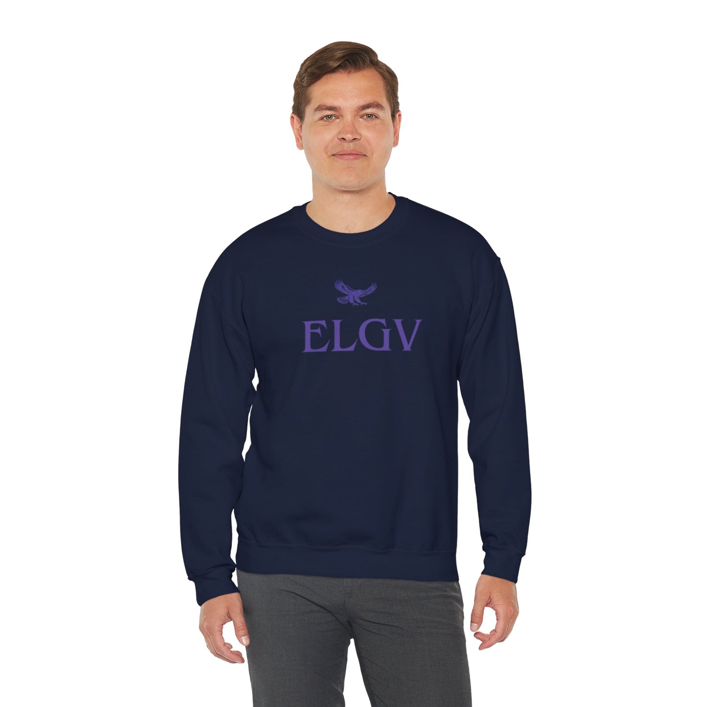 “Center ELGV purple logo” sweatshirt
